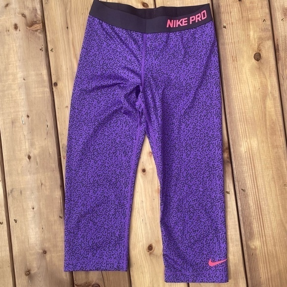 Nike Pro Capri SM mezzo print - Picture 2 of 6